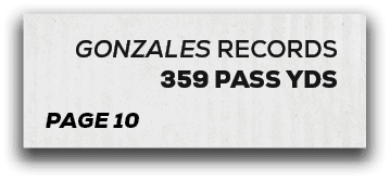 page 10,gonzales RECORDS 359 pass yd