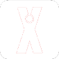 A red and white X. Description generated by AI
