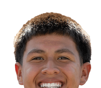 A person wearing a black and yellow sports jersey with the word Tigers smiles brightly while holding the collar of the jersey. Description generated by AI