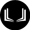 A black and white image of a book. Description generated by AI