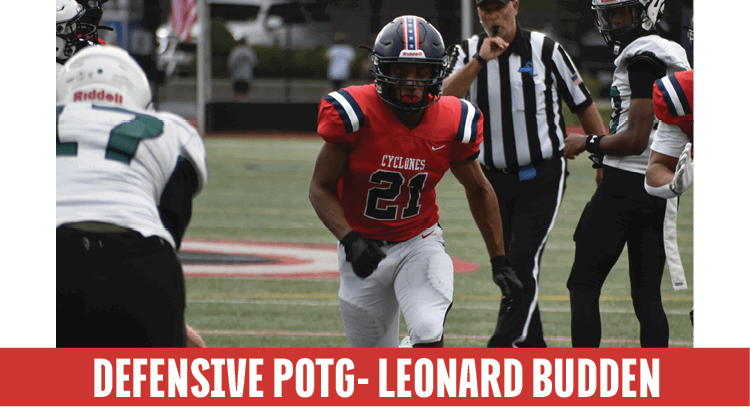 DEFENSIVE POTG LEONARD BUDDE
