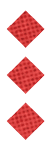 A black and white image of a circle with a red dot in the middle. Description generated by AI