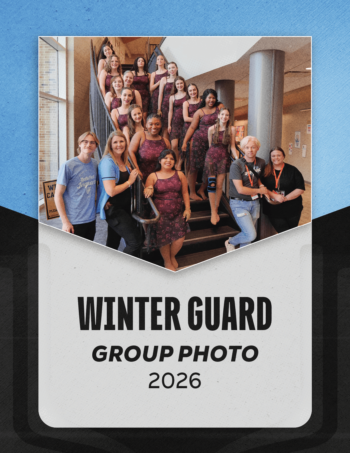 A group of women in a dance group pose for a photo. AI generated content