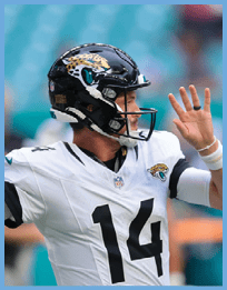 A football player wearing a helmet and a white jersey with the number 14 on it. AI generated content