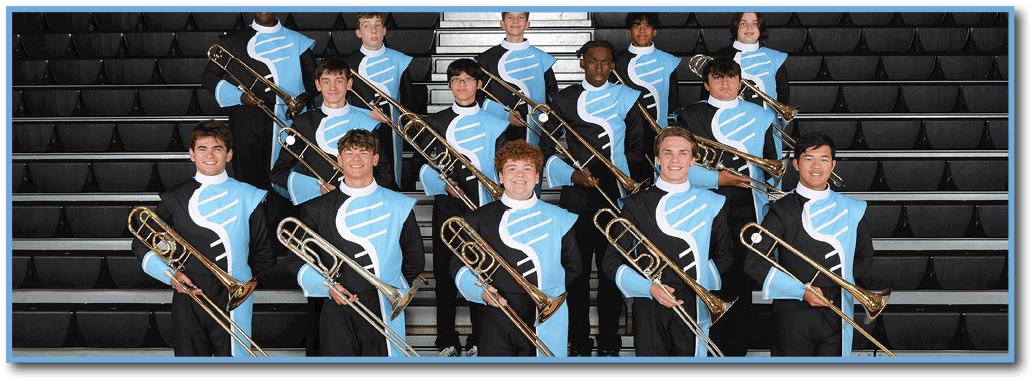 A group of young people in a band pose for a picture. AI generated content