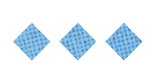 A collection of blue circles and a blue square are displayed on a white background. AI generated content