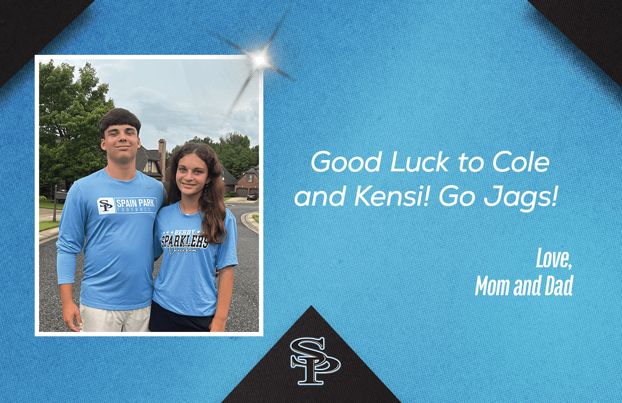 A man and woman in blue shirts pose for a photo. AI generated content