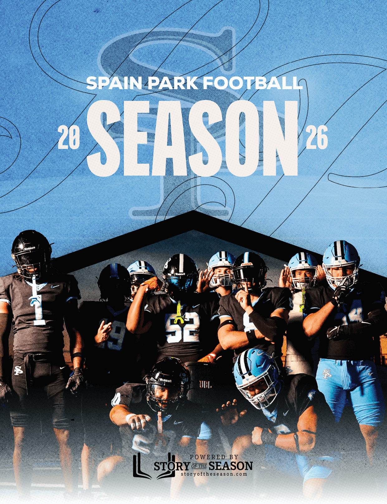 A group of football players posing for a picture. AI generated content