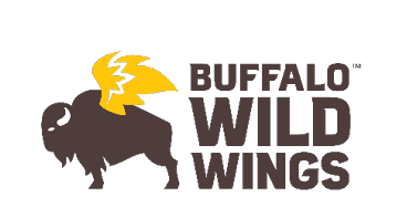 A buffalo logo with wings and the words “Buffalo Wild Wings" written below it. AI generated content
