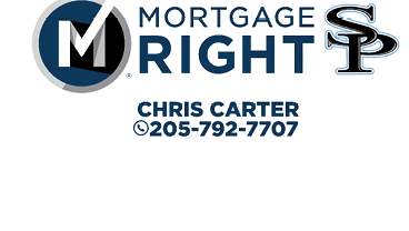 A logo for Mortgage Right features a blue and white color scheme with a checkmark symbol. AI generated content