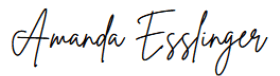 The name “Amanda Tsinginger" is written in cursive on a white background. AI generated content