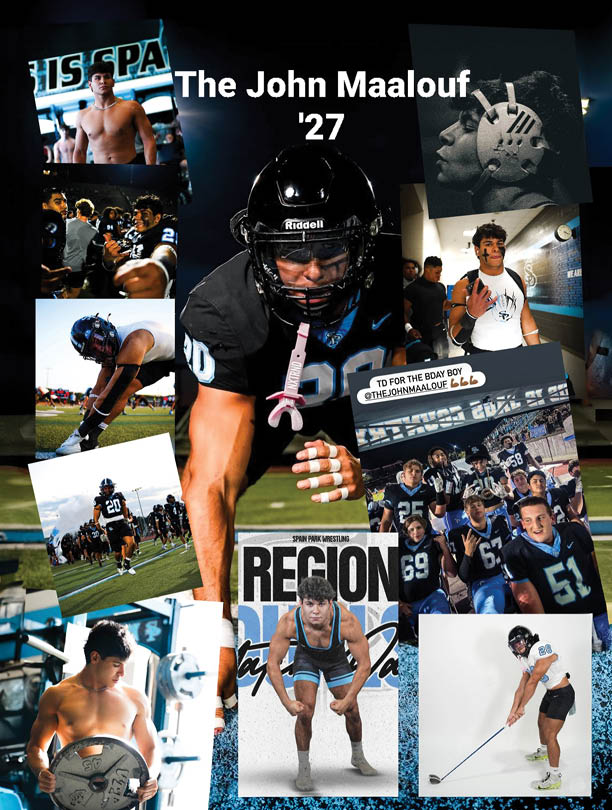 A football player is shown in various poses and photos. AI generated content