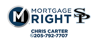 A logo for Mortgage Right by Chris Carter. AI generated content