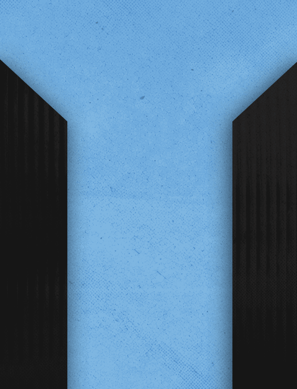 Three black and white buildings are shown in a row. AI generated content