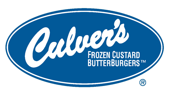 A blue and white sign advertising frozen custard butter burgers. AI generated content