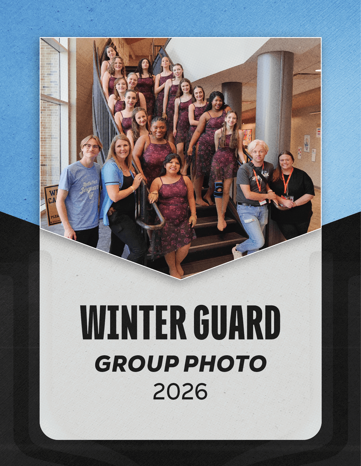 A group of people posing for a photo in 2026. AI generated content