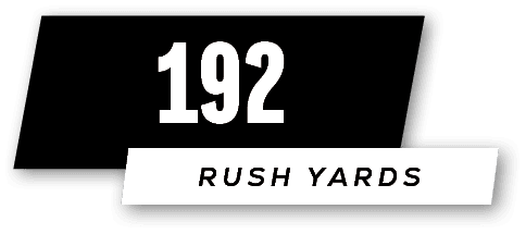 RUSH yards,19