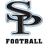 A stylized black letter P with blue and white outlines on a white background. Description generated by AI