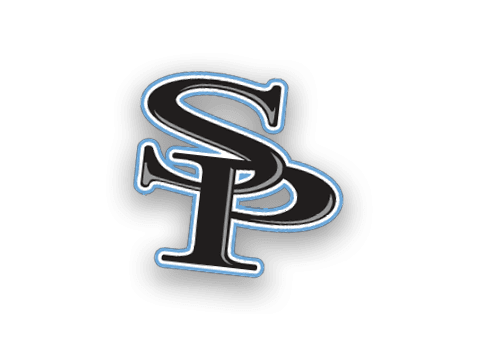 A stylized black and white logo with the letters S and P overlapping and outlined in light blue. Description generated by AI