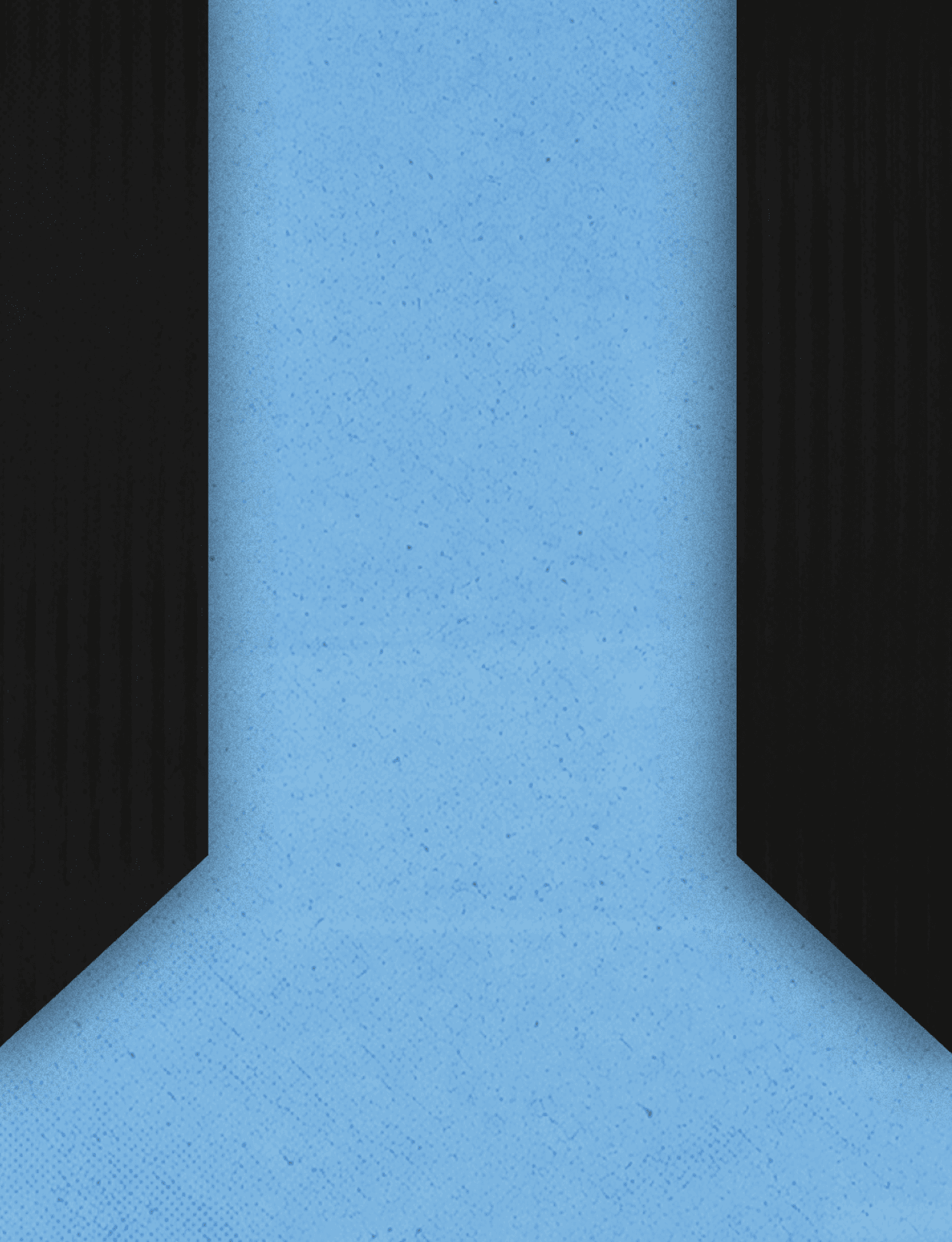 Three black and white images of a man's body are displayed on a blue background. AI generated content