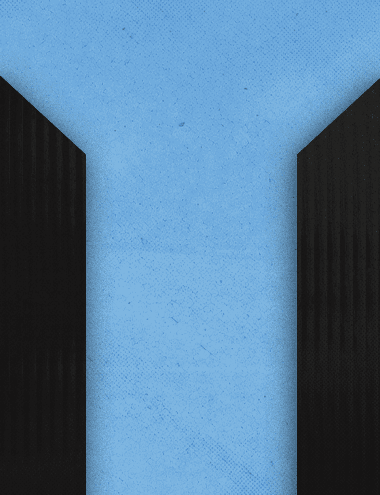 Three black and white buildings are shown in a row. AI generated content