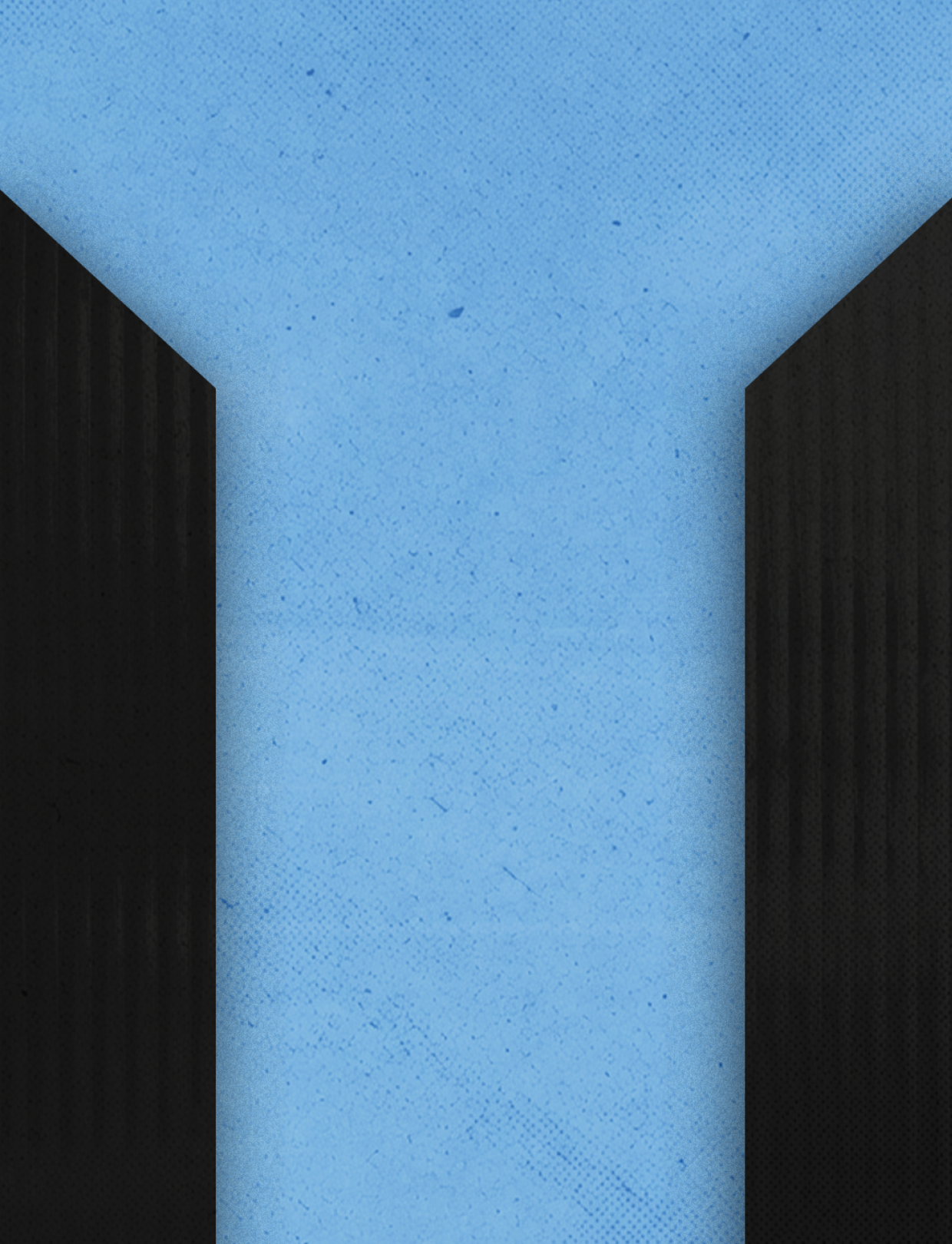 Three black and white buildings are shown in a row. AI generated content