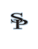 A logo for a university with a blue and black color scheme. AI generated content