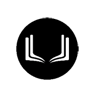 A black and white image of a book with a white letter “U" on the left side and a white letter "L" on the right side. Description generated by AI