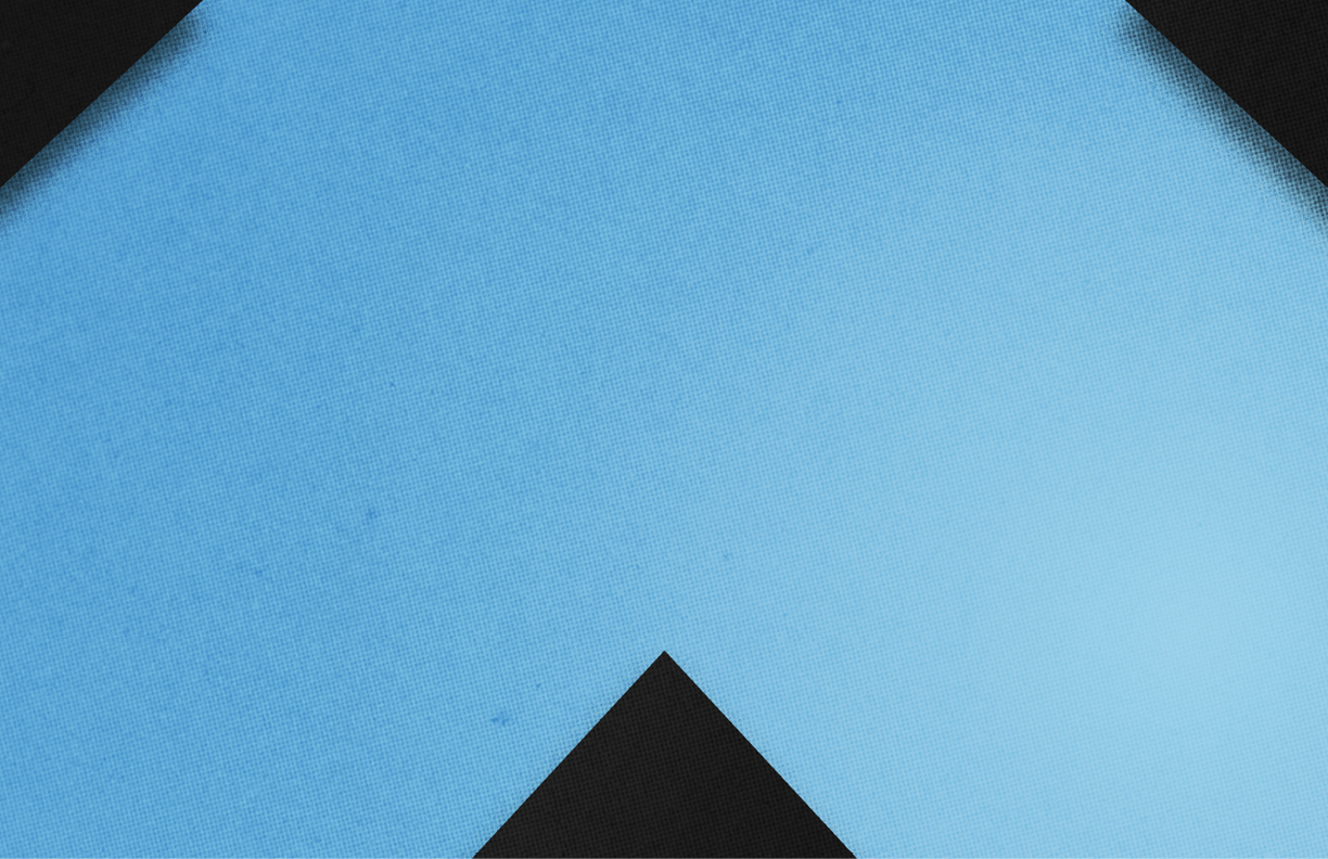 A blue and black image of a triangle. AI generated content