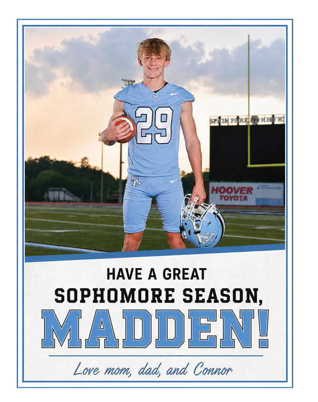 A football player poses for a photo with a football in his hand. AI generated content