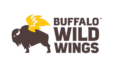 A buffalo logo with wings and the words “Buffalo Wild Wings" written below it. AI generated content