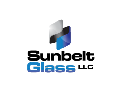 A logo for a company called Glass is displayed on a black background. AI generated content