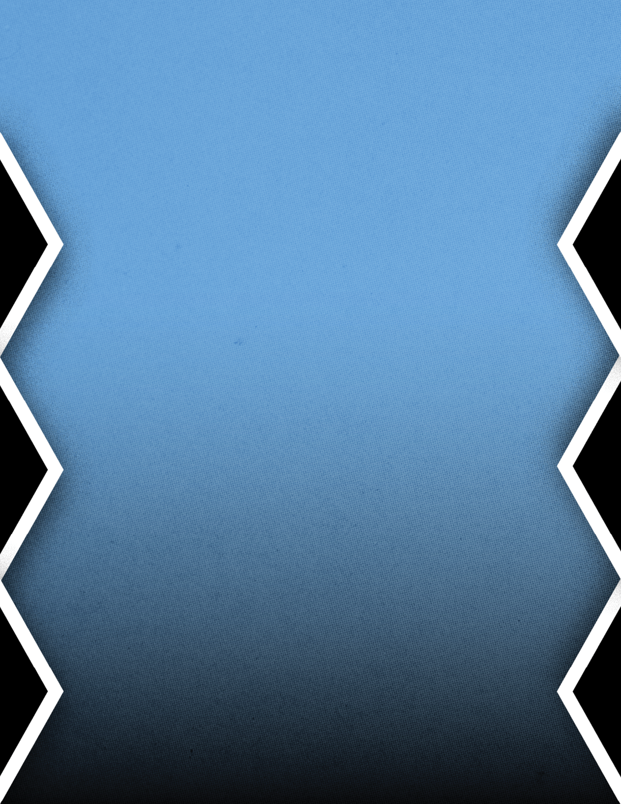 A blue gradient background with a zigzag white border on the left and right sides. Description generated by AI