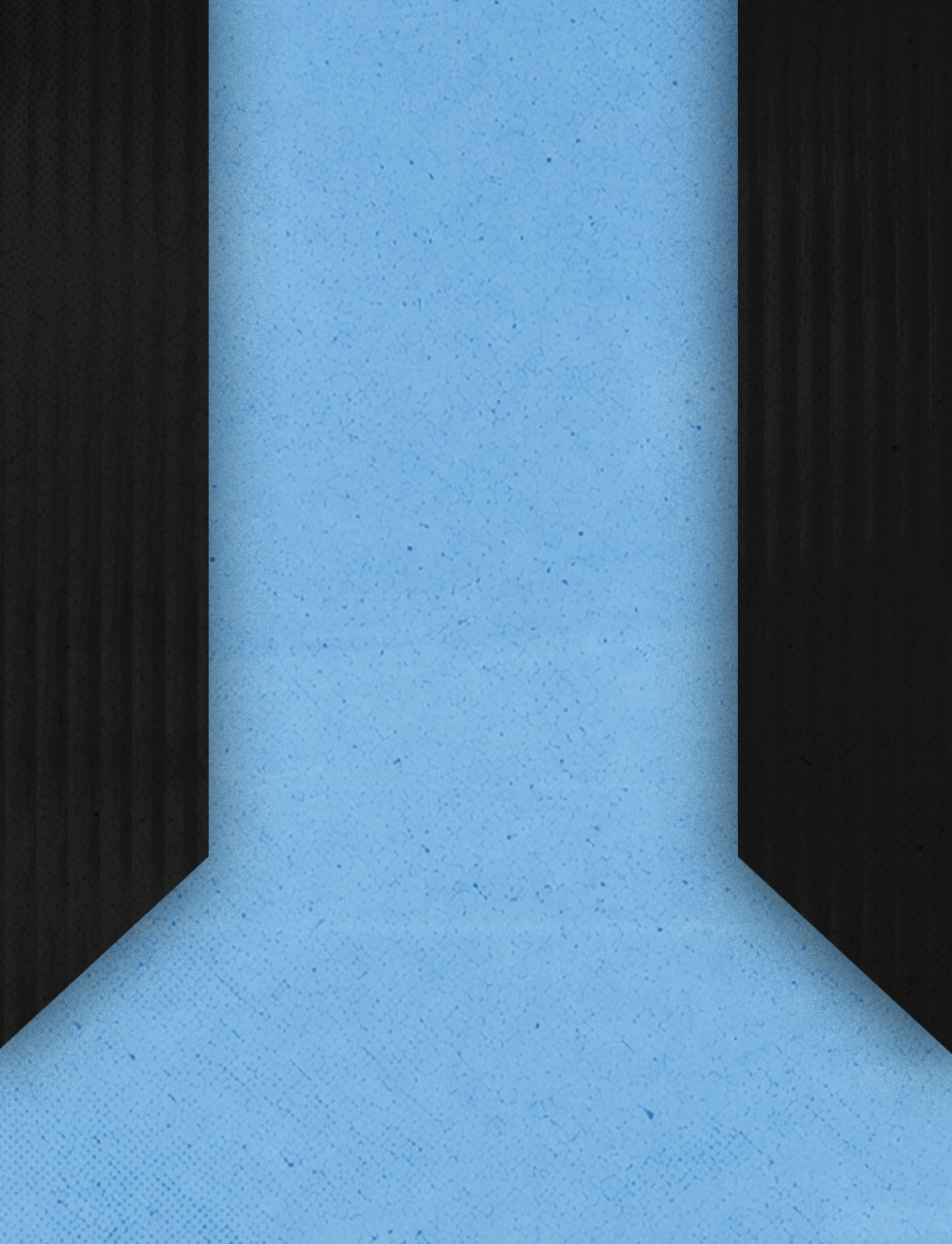 Three black and white images of a man's body are displayed on a blue background. AI generated content