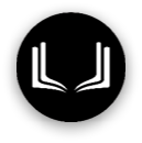 A black and white image of a book with a white letter “U" on the left side and a white letter "L" on the right side. AI generated content