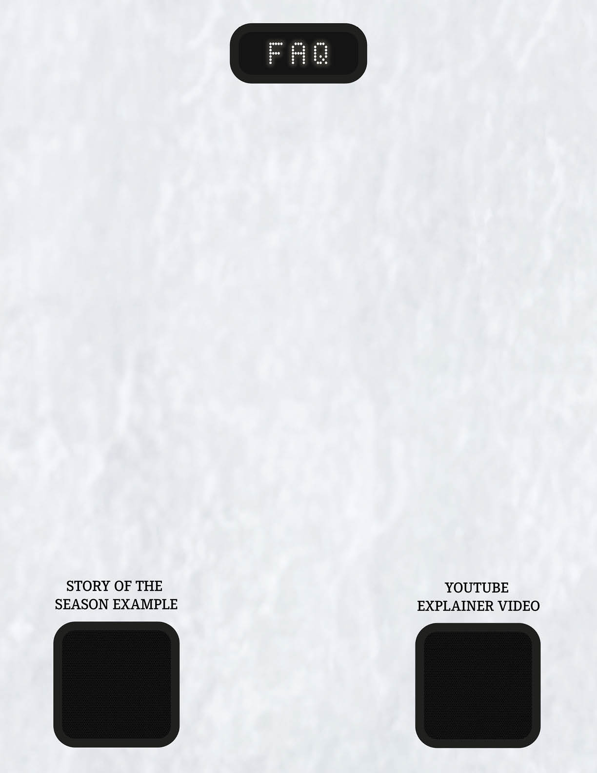 A white background with two black squares. AI generated content