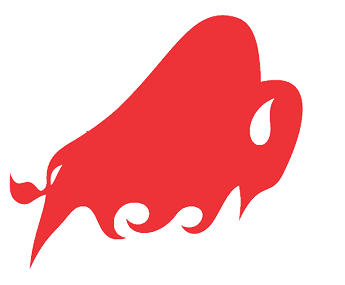 A red and white image of a nude figure with a red cape. AI generated content