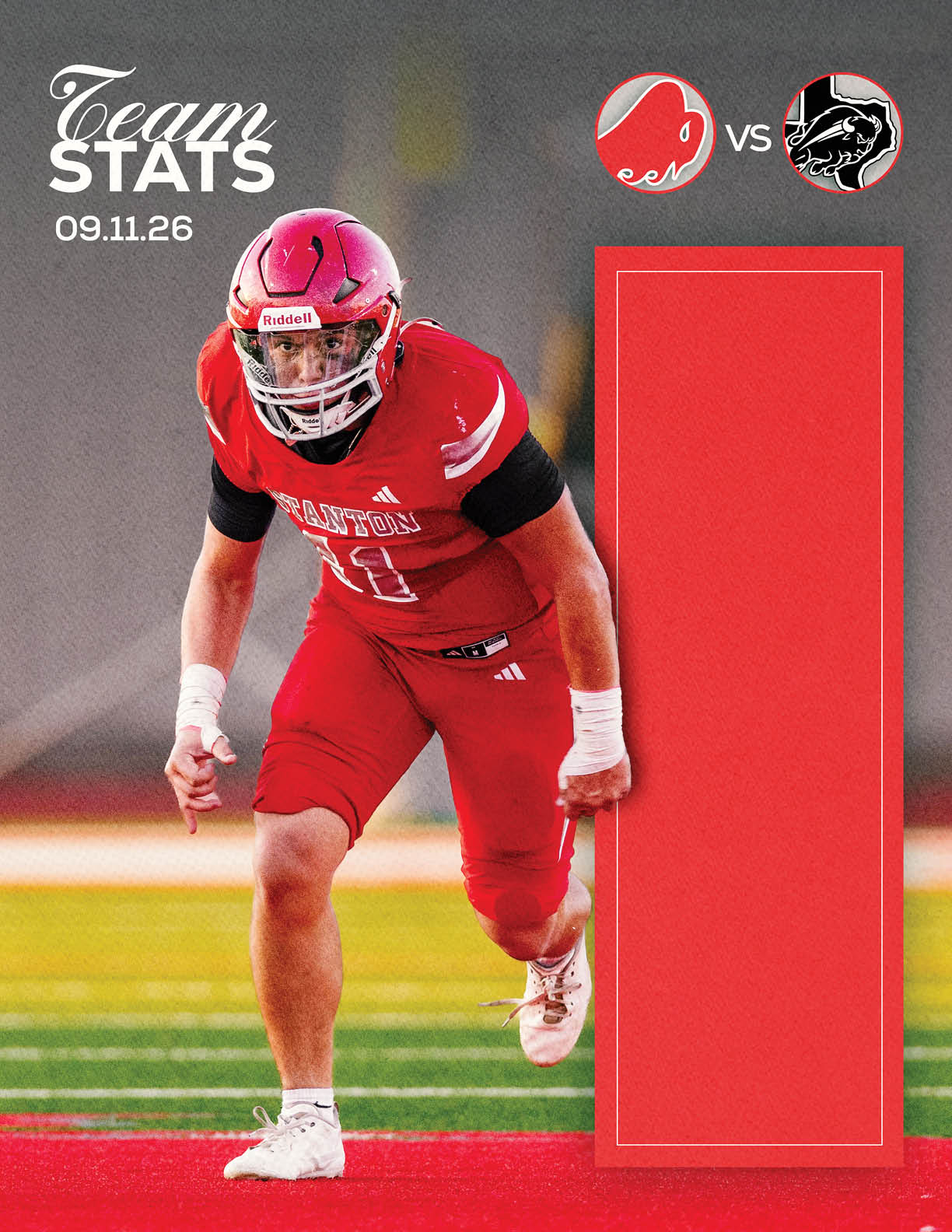 A football player is kicking a football. Description generated by AI