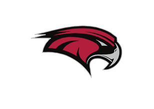 A stylized maroon and black hawk head logo with a sharp beak and streamlined design. Description generated by AI