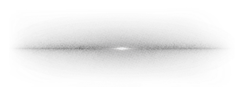 A symmetrical, abstract black and white pattern with a bright central point fading outward into a textured, elliptical shape. Description generated by AI