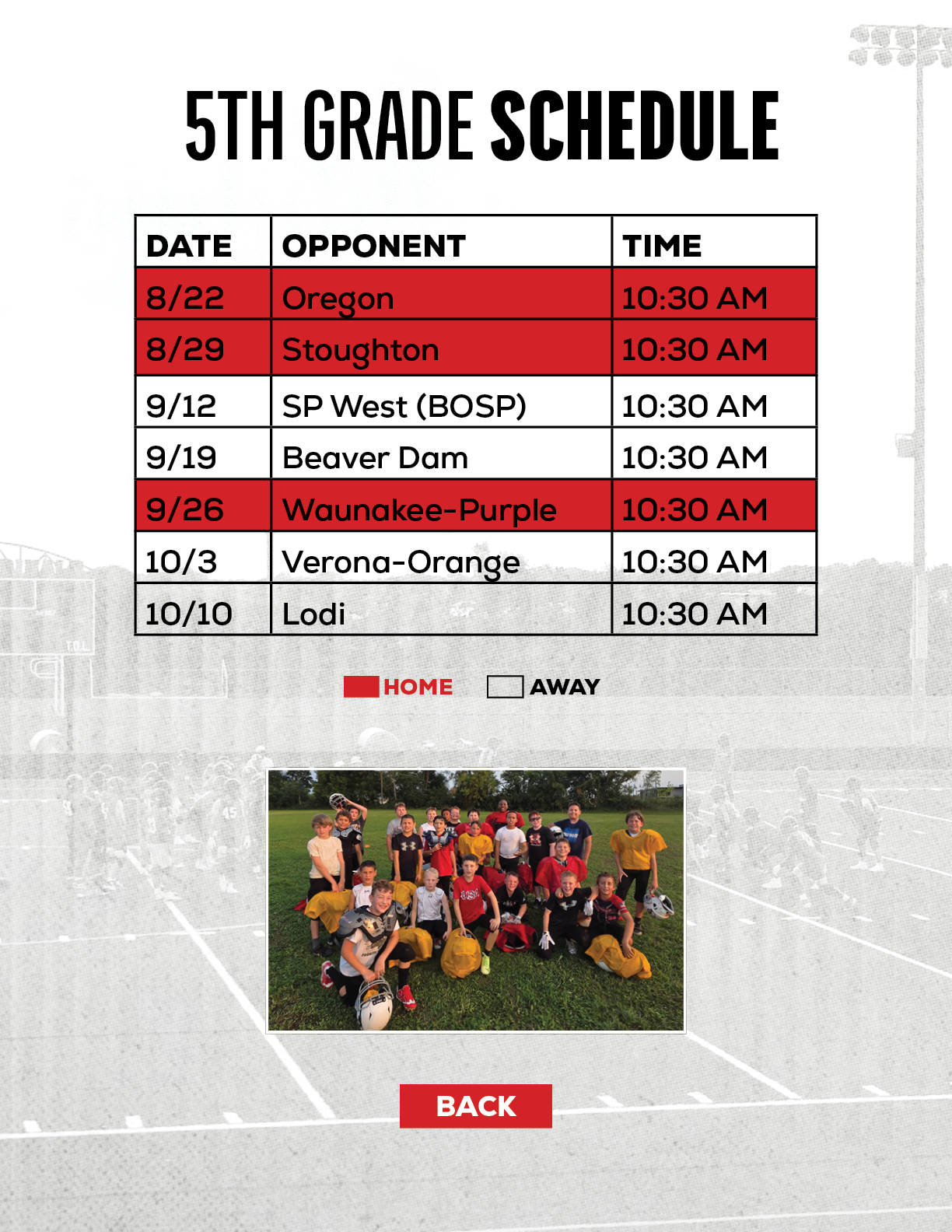  ,5TH GRADE SCHEDUL