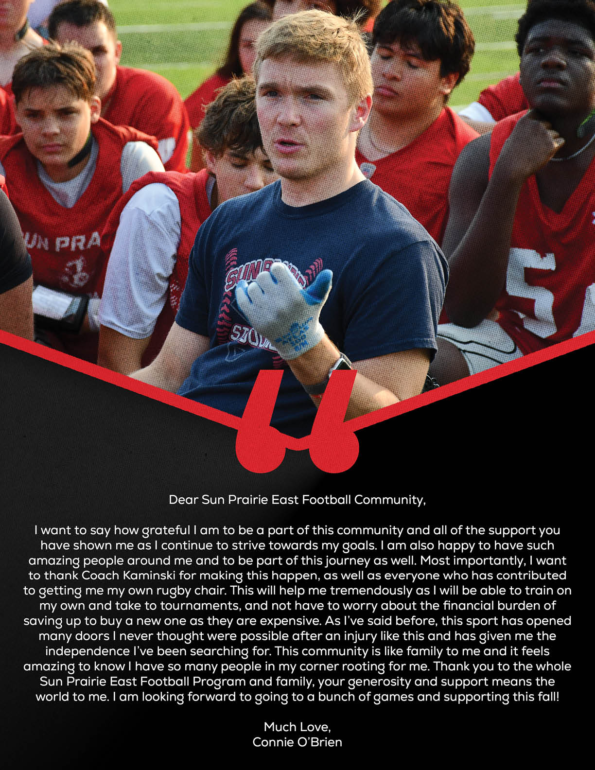 A football player wearing a helmet and jersey with the number 22. Description generated by AI