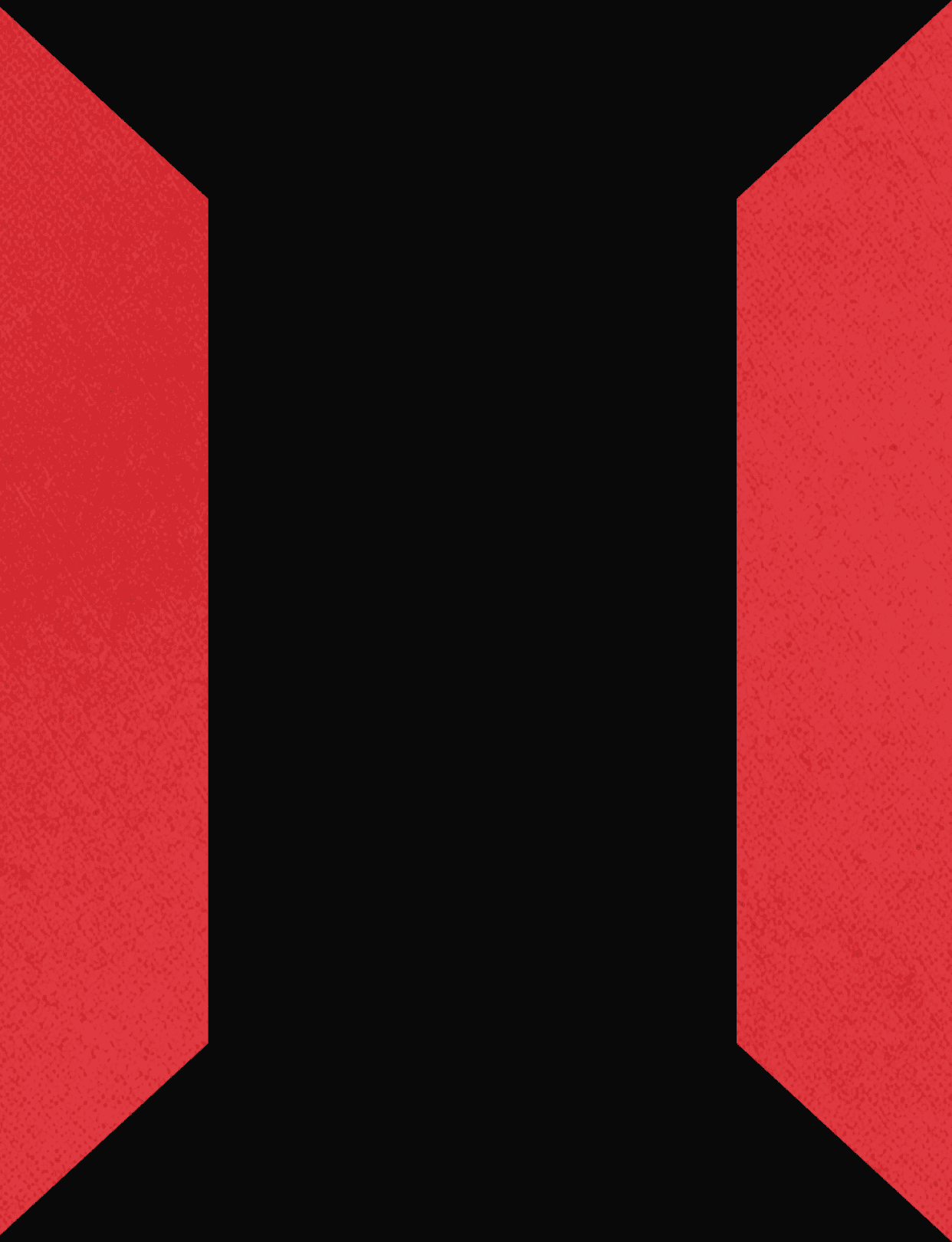 A blue and red tie with a red background. Description generated by AI