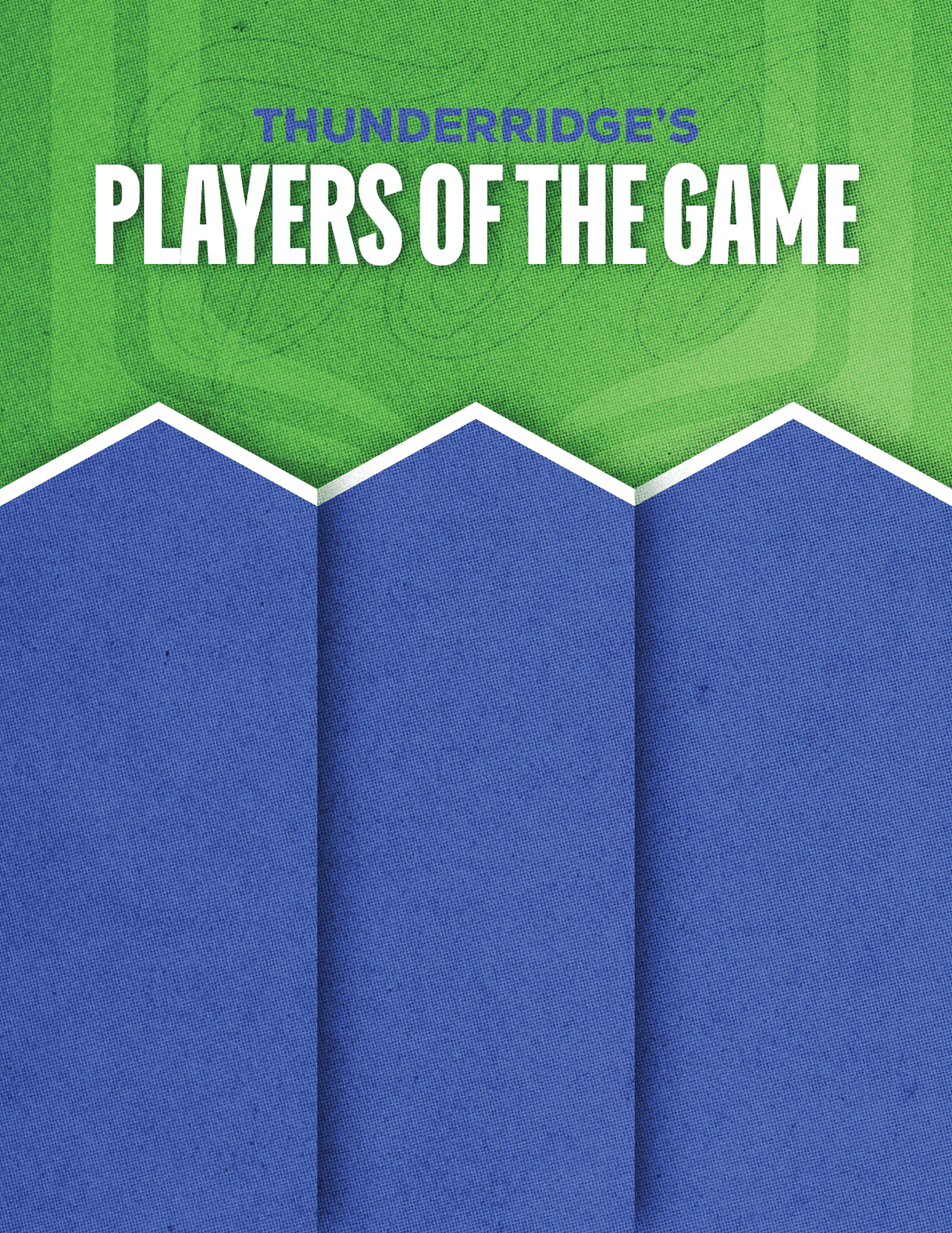 A red and blue poster with a white border. Description generated by AI