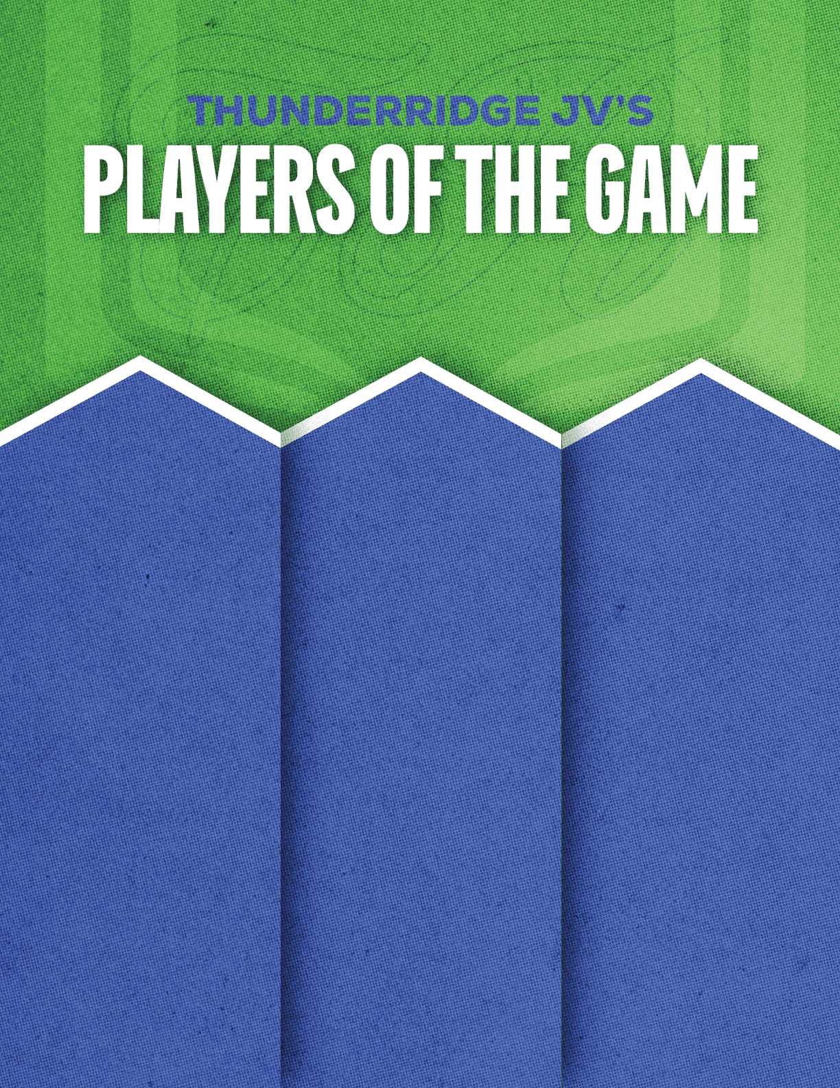 A red and blue poster with a white border. Description generated by AI