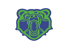 A blue and red logo of a lion. Description generated by AI