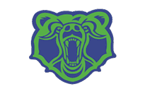 A green and gold eagle with the letters M and M on its chest. Description generated by AI