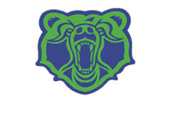 A green and yellow eagle with the letters M and M on its chest. Description generated by AI