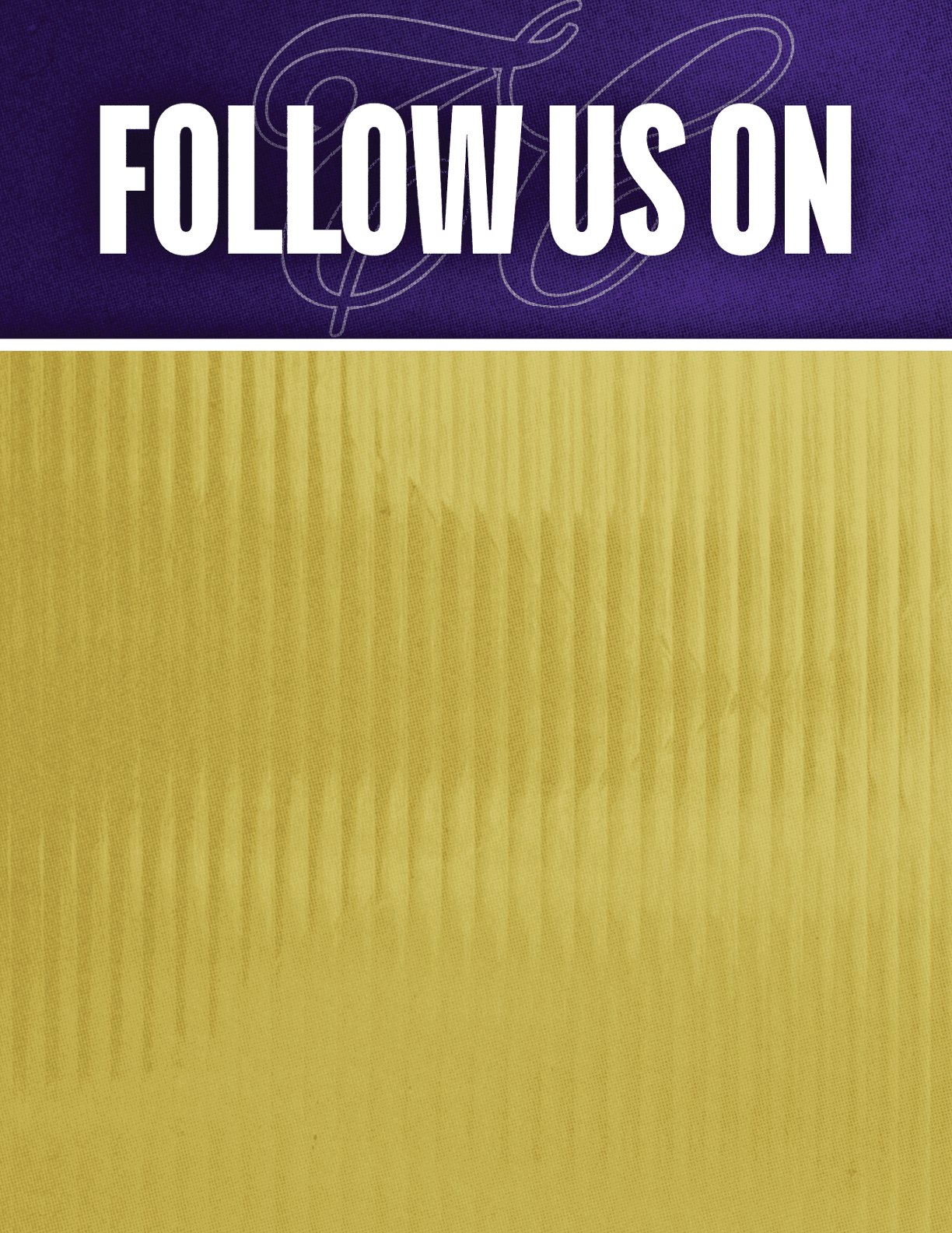 A yellow and gold background with a purple border. Description generated by AI