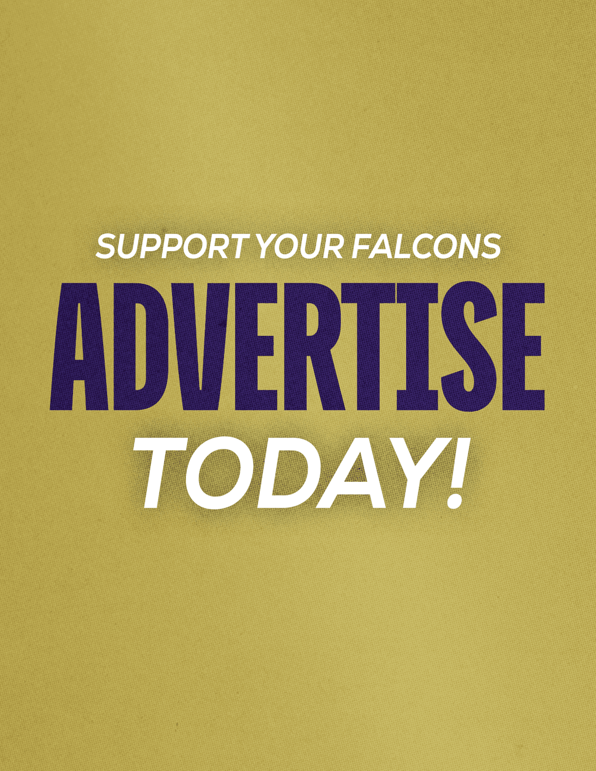 Support your falcons advertisement today. Description generated by AI